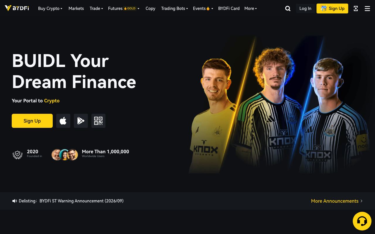 BYDFi MoonX interface screenshot