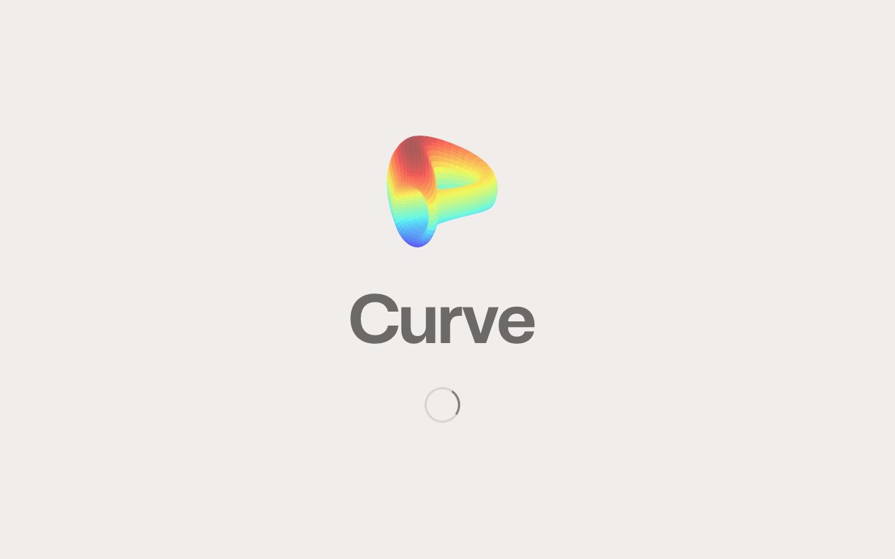 Curve Finance interface screenshot