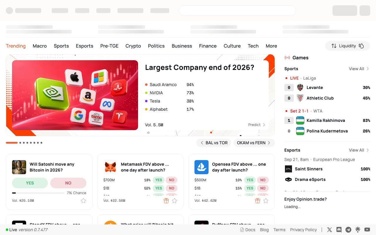 Extended interface screenshot