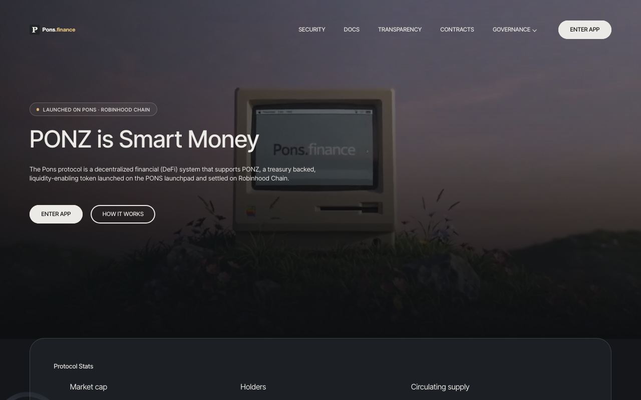 Pons interface screenshot