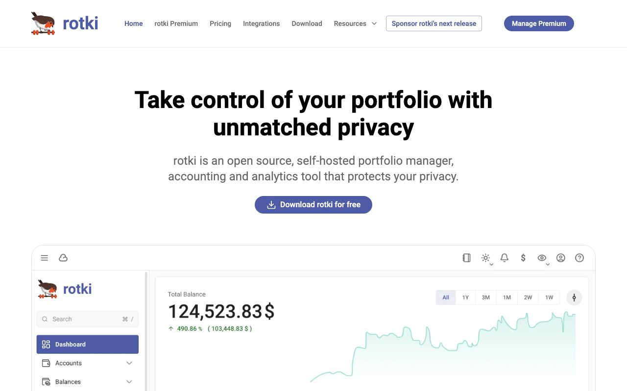 Rotki interface screenshot